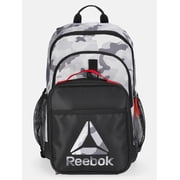 Reebok Kids' Charlie 17" Laptop Backpack and Lunch Bag Set, 2-Piece, Grey Camo