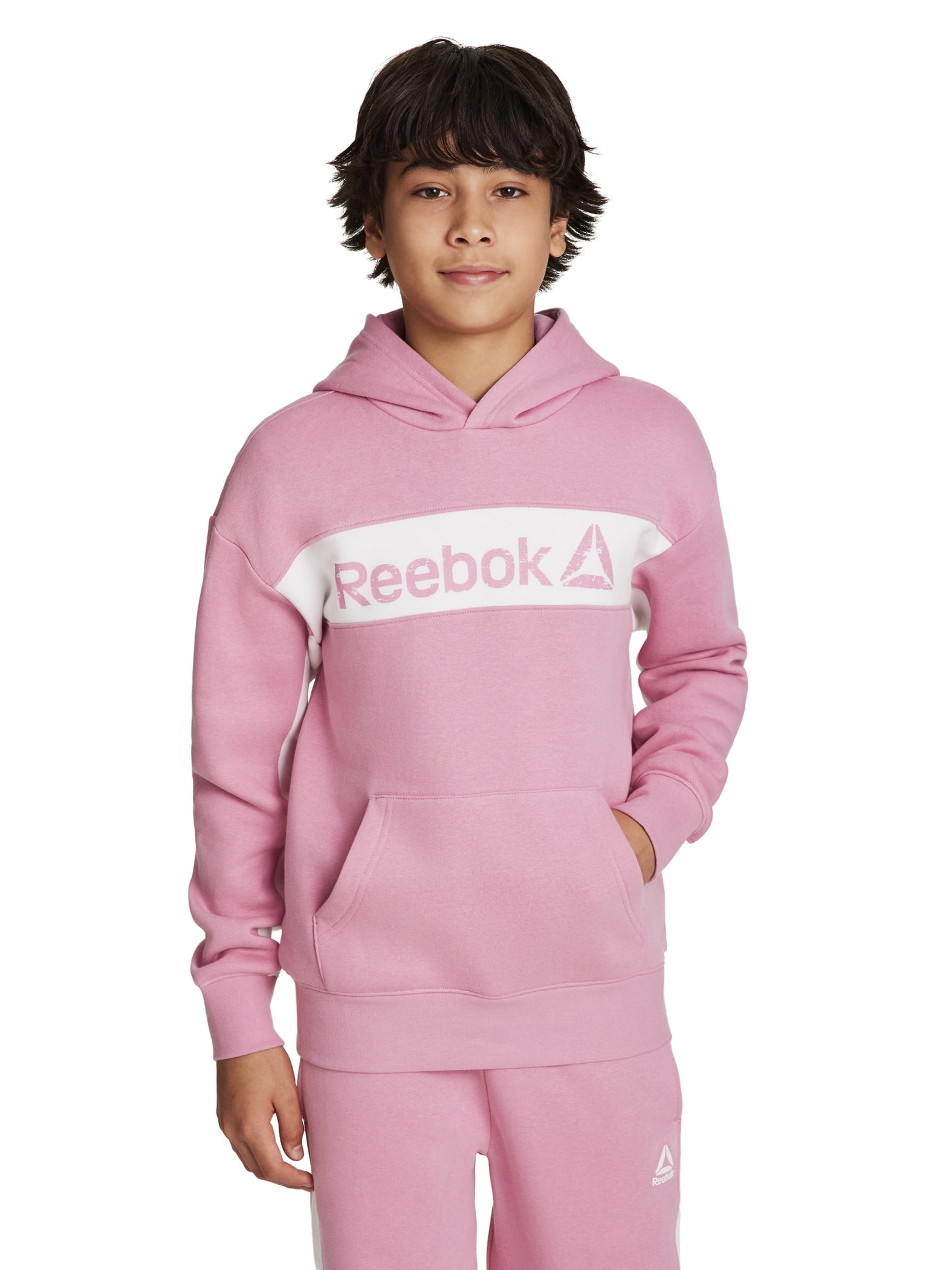 Reebok Boy's Colorblock Fleece Hoodie, Sizes 4-18