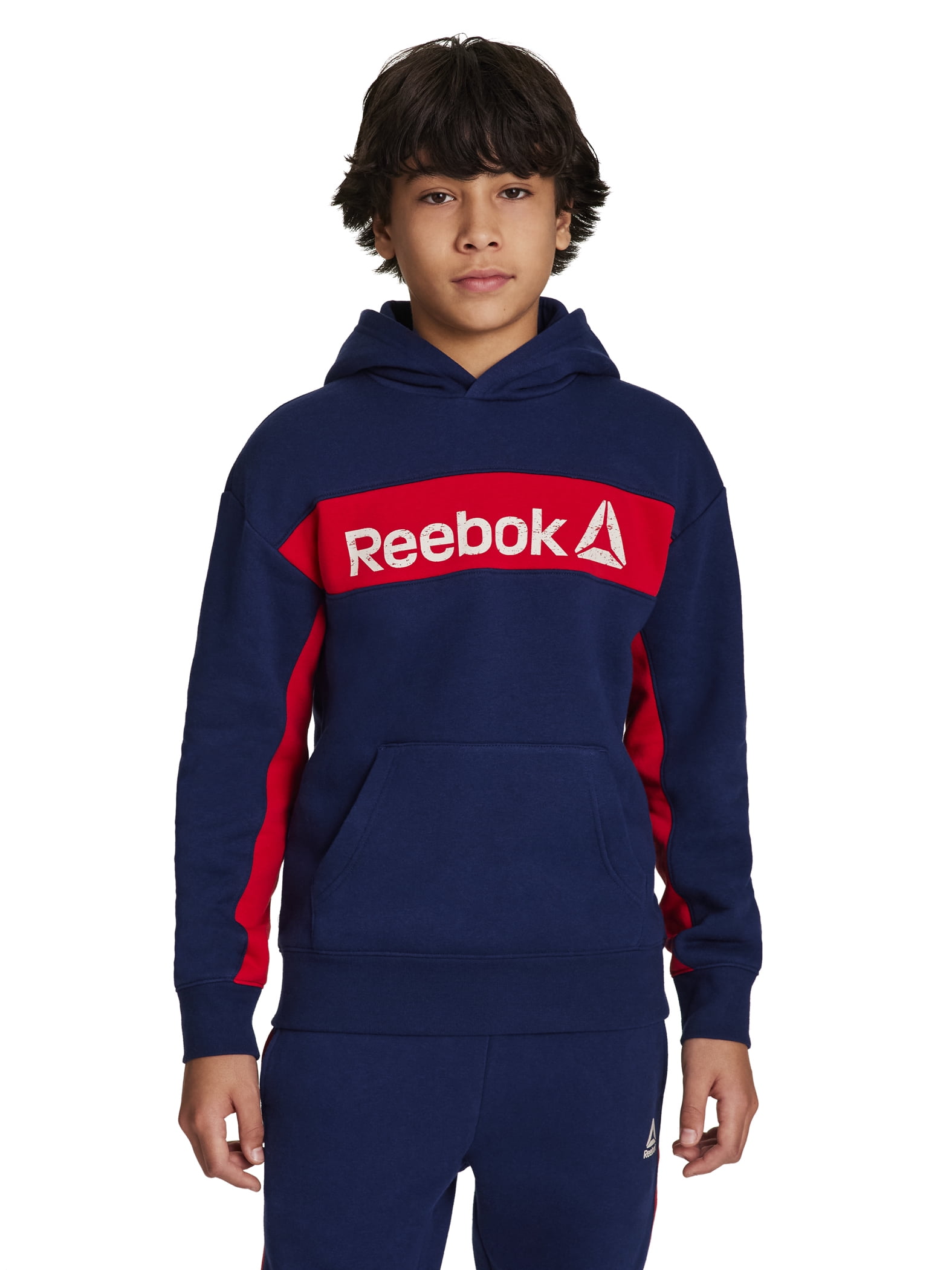 Reebok Boy's Colorblock Fleece Hoodie, Sizes 4-18