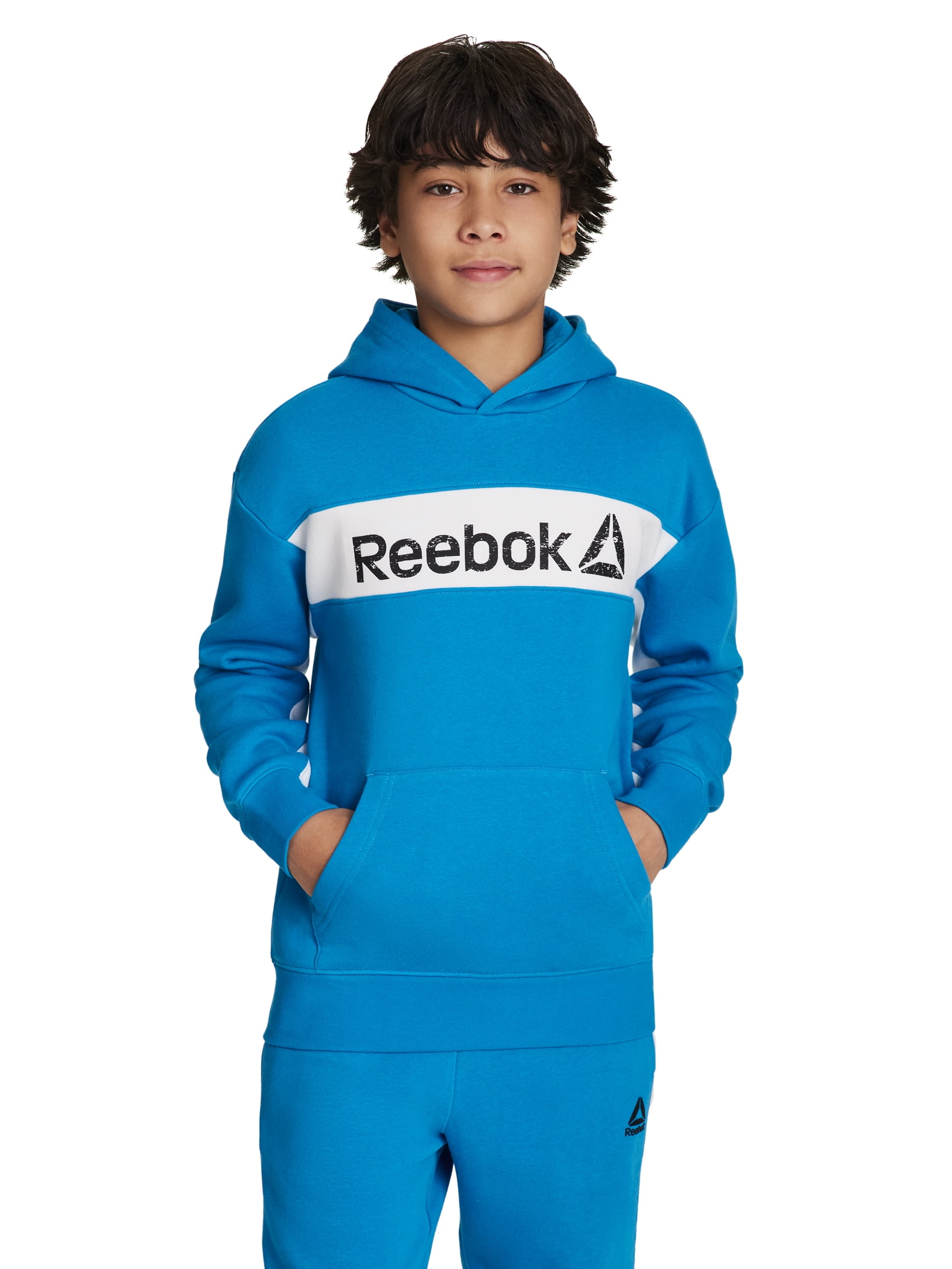Reebok Boy's Colorblock Fleece Hoodie, Sizes 4-18