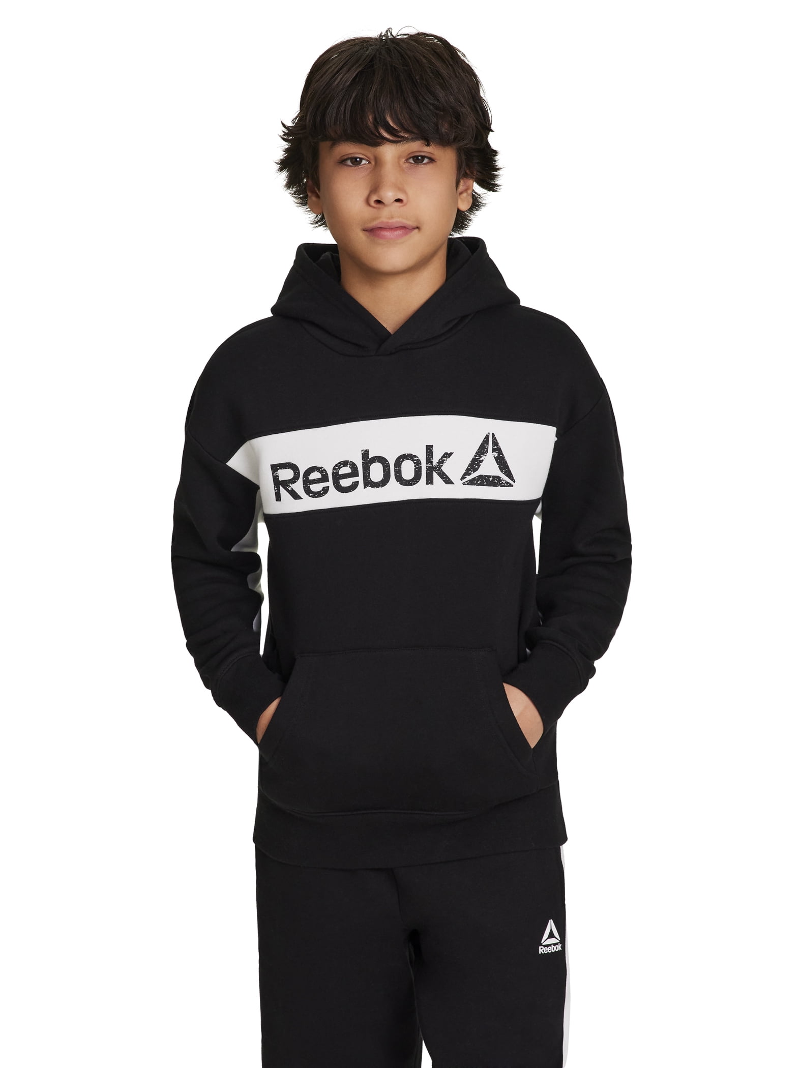 Reebok Boy's Colorblock Fleece Hoodie, Sizes 4-18