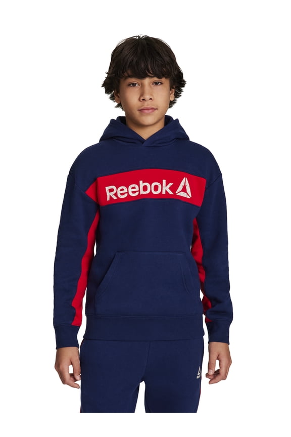 Boy's Colorblock Fleece Hoodie, Sizes 4-18