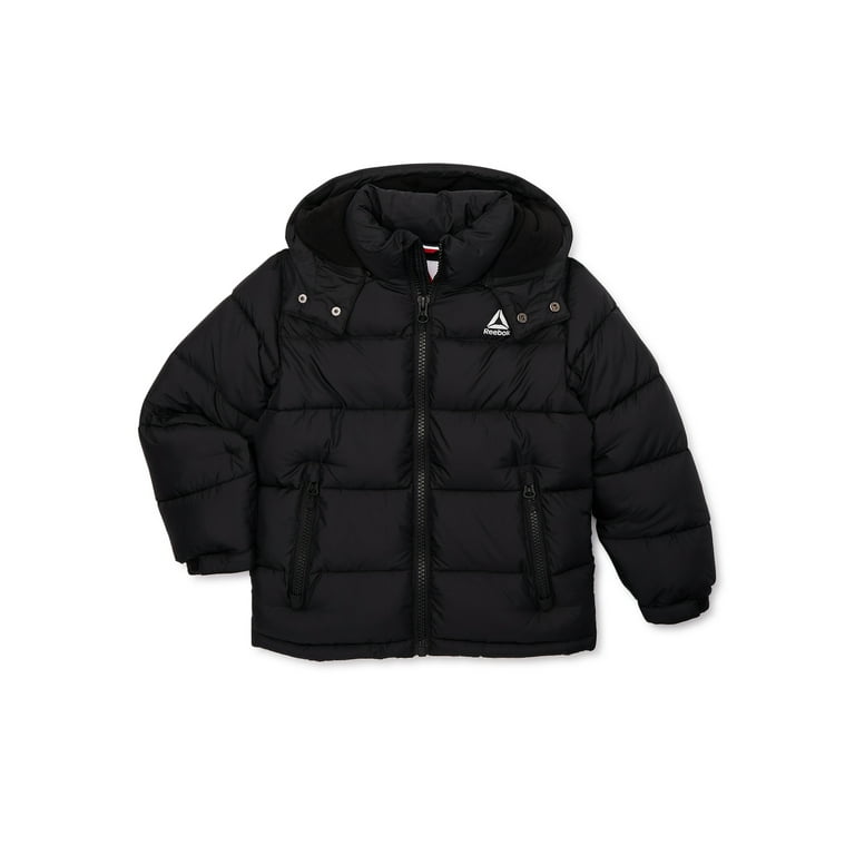 Black Logo-patch packable quilted down jacket