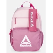 Reebok Kids' Journee 17" Laptop Backpack with Pencil Case, Pink Groovy