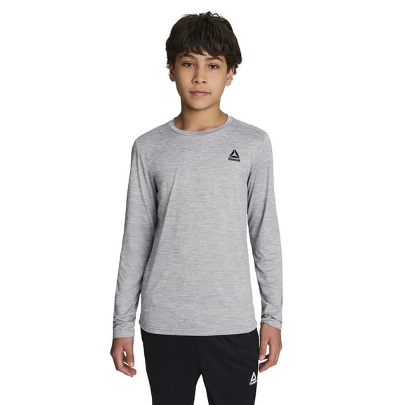 Reebok Boy's Performance Long Sleeve Core T-Shirt, Sizes 4-18