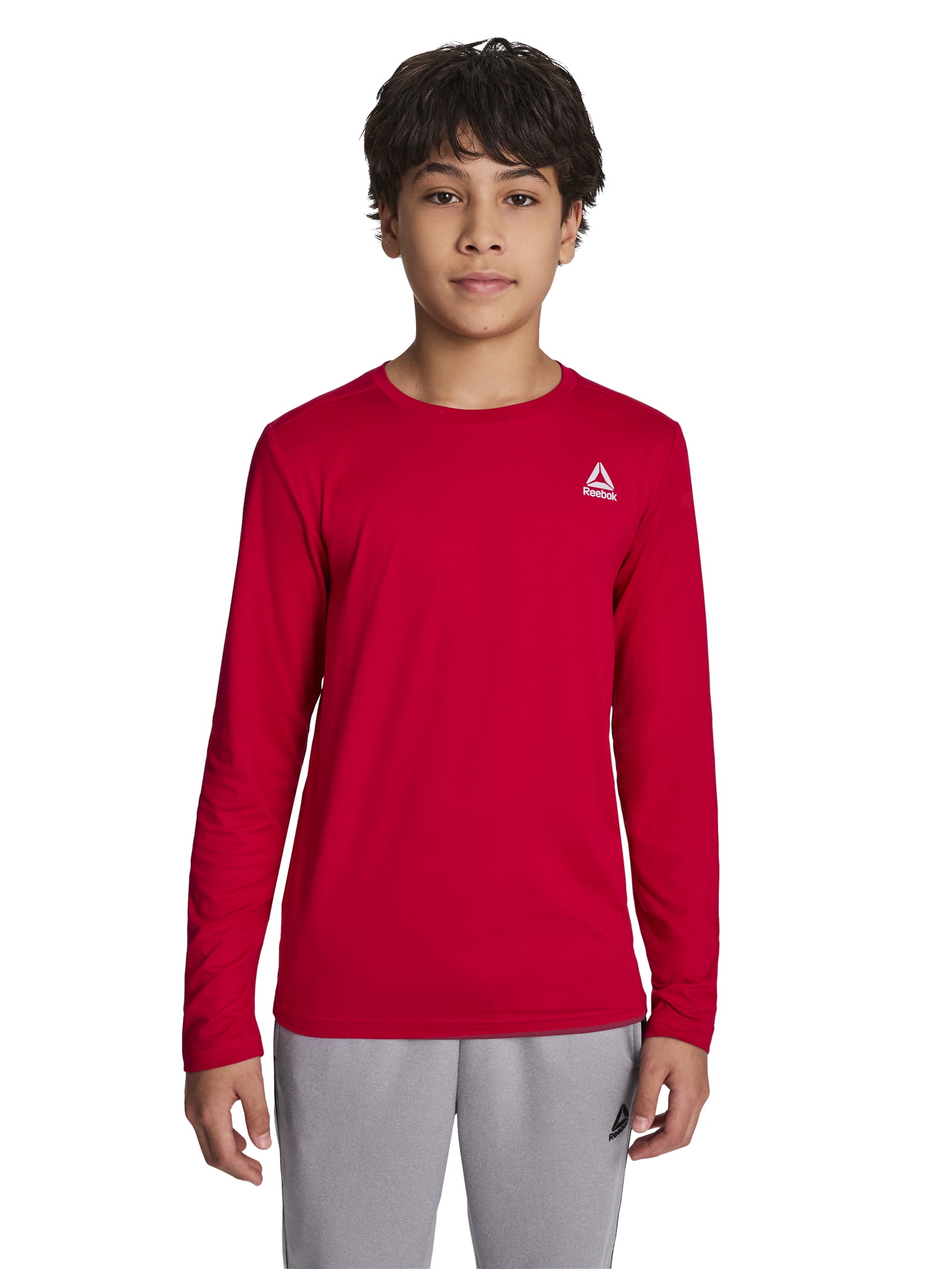 Reebok Boy's Legacy Performance Long Sleeve Core T-Shirt, Sizes 4-18