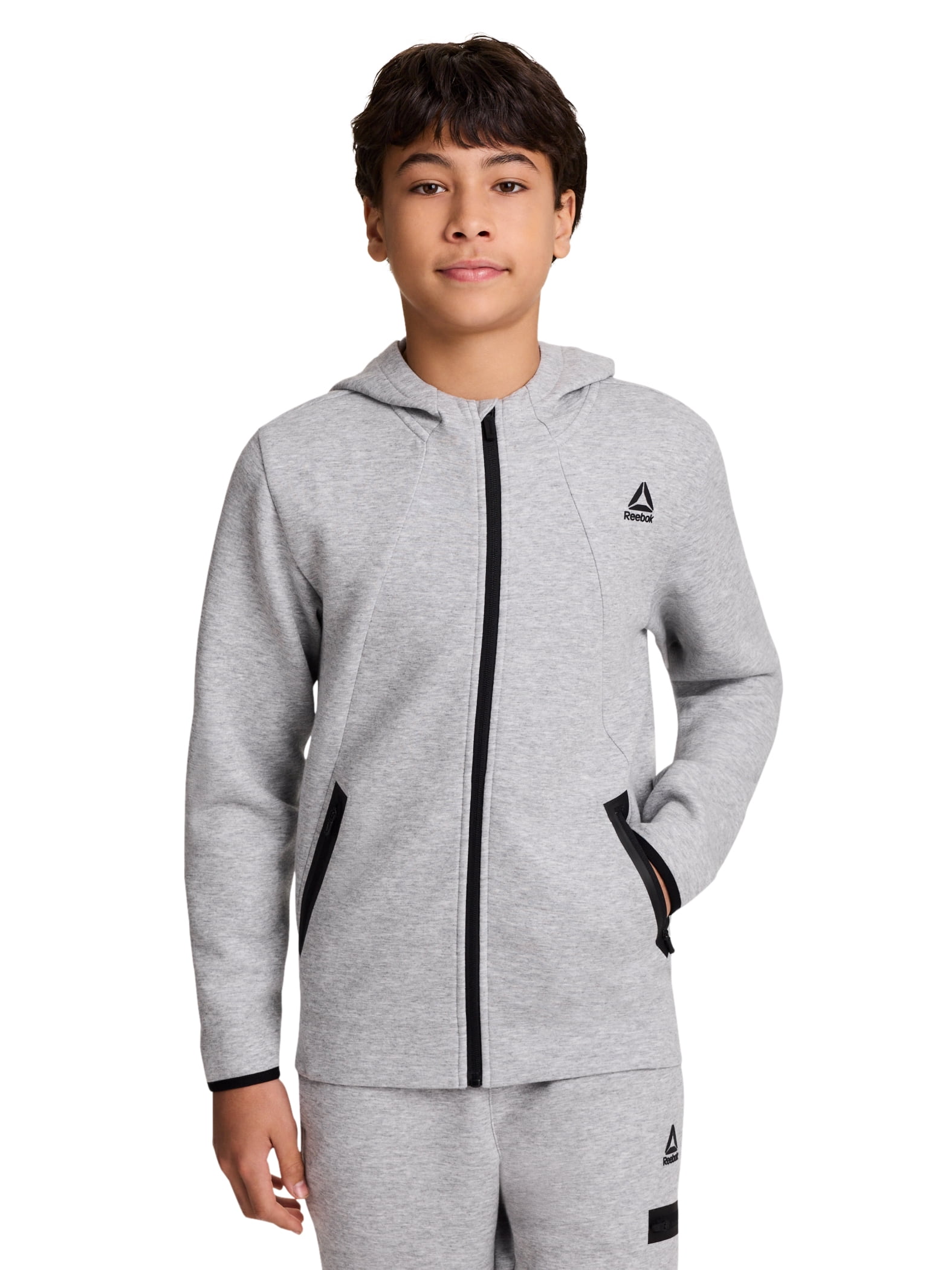 Reebok Boy's Momentum Full-Zip Hoodie, Sizes 4-18