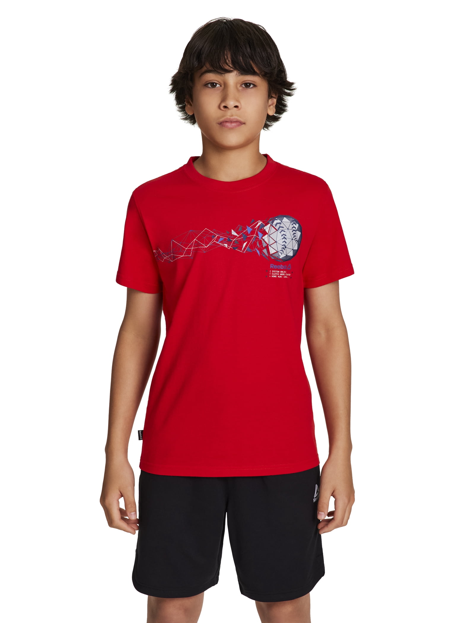 Reebok Boy's Short Sleeve Graphic T-Shirt, Sizes 4-18
