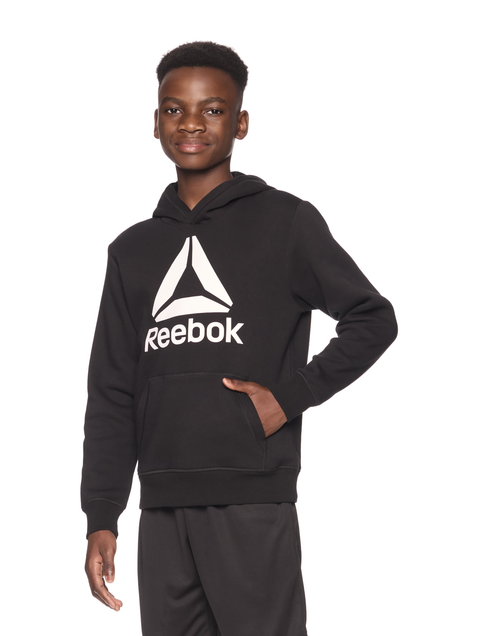 Reebok Kid's Unisex Delta Fleece Hoodie, Sizes 4-18