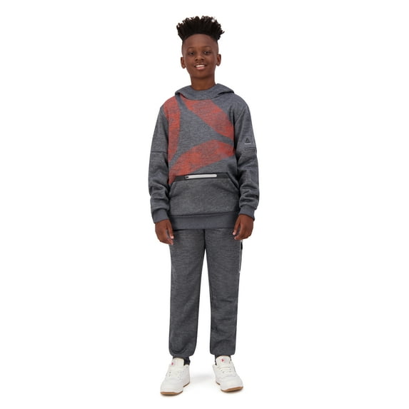 Reebok Boys Athletic Logo Pullover and Jogger Set, Sizes 4-18