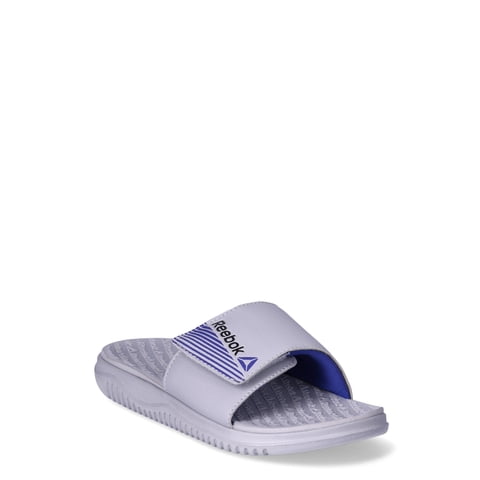 Boys Dual Density Comfort Slide Sandals with Adjustable Strap, Sizes 13-6