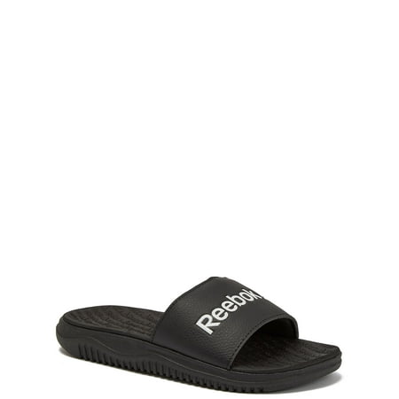 Reebok Boys Dual Density Comfort Slide Sandals with Adjustable Strap