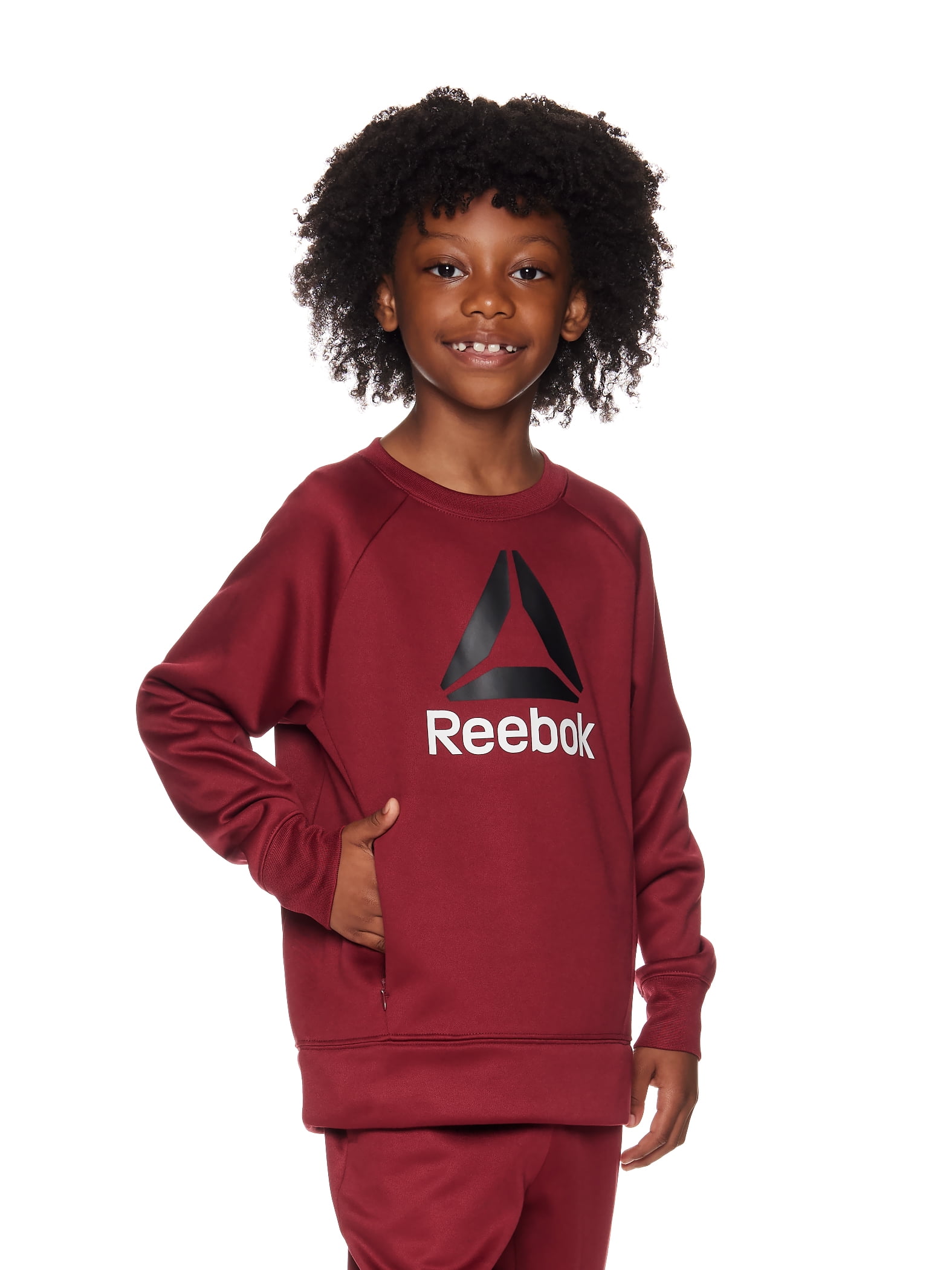 kugle Misforstå is Reebok Boys Essential Fleece Crewneck Hoodie, Sizes 4-18 - Walmart.com