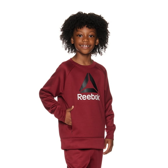 Reebok Boys Essential Fleece Crewneck, Sizes 4-18