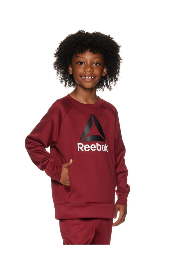 Boys Essential Fleece Crewneck, Sizes 4-18