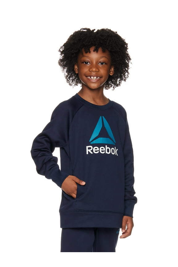 Boys Essential Fleece Crewneck, Sizes 4-18