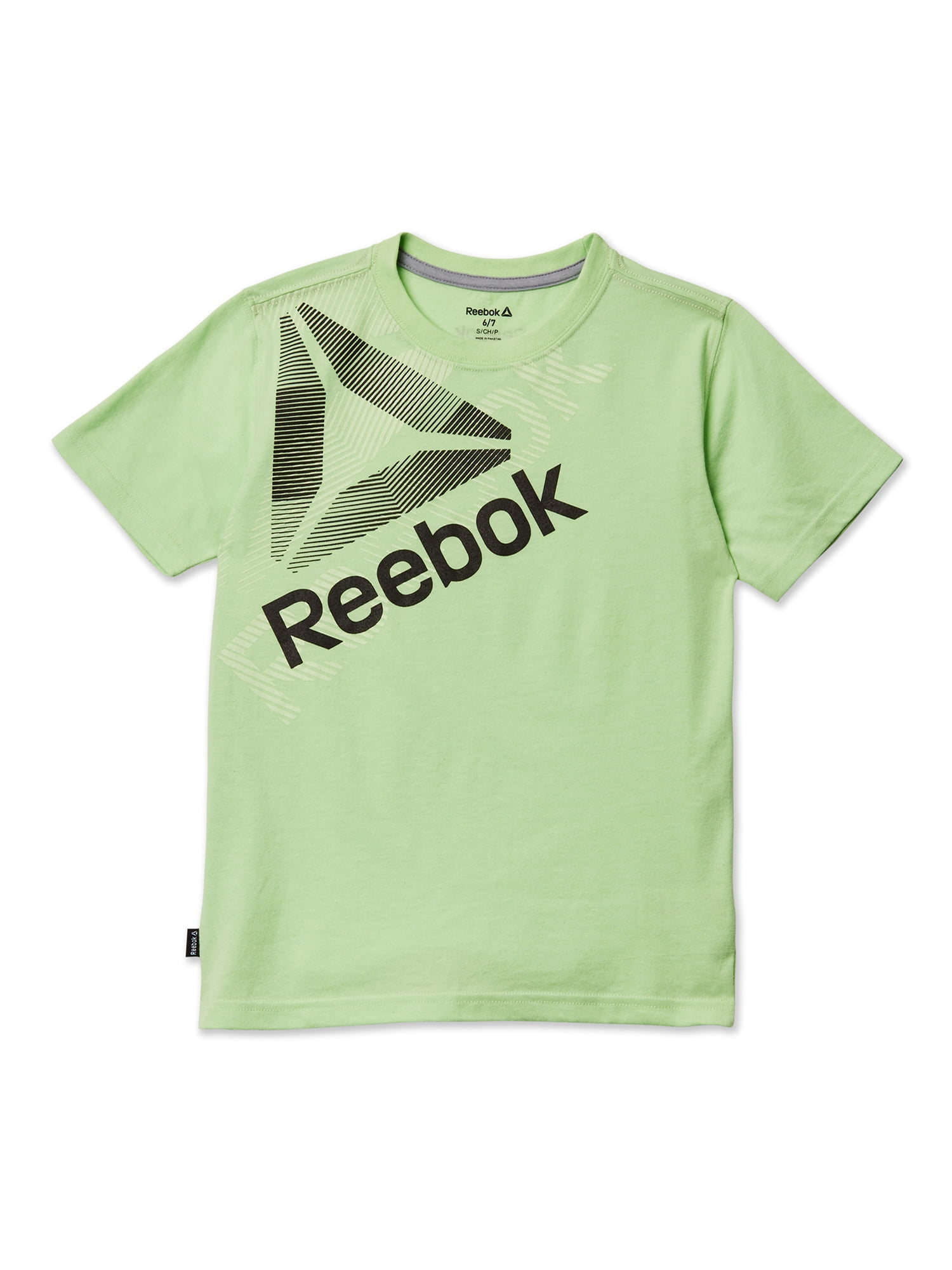  Reebok Boys' Little Big Logo Color Block T-Shirt, True red, 4:  Clothing, Shoes & Jewelry