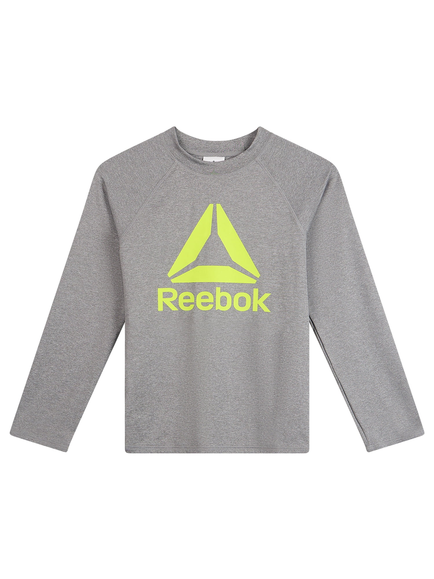 Reebok Boys Long Sleeve Rashguard with UPF 50+ Protection, Sizes 4-18