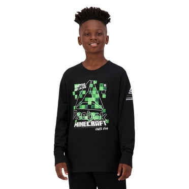 Reebok Kids Minecraft Long Sleeve Graphic Tee, Sizes 4-18
