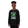 thumbnail image 1 of Reebok Kids Minecraft Long Sleeve Graphic Tee, Sizes 4-18, 1 of 12