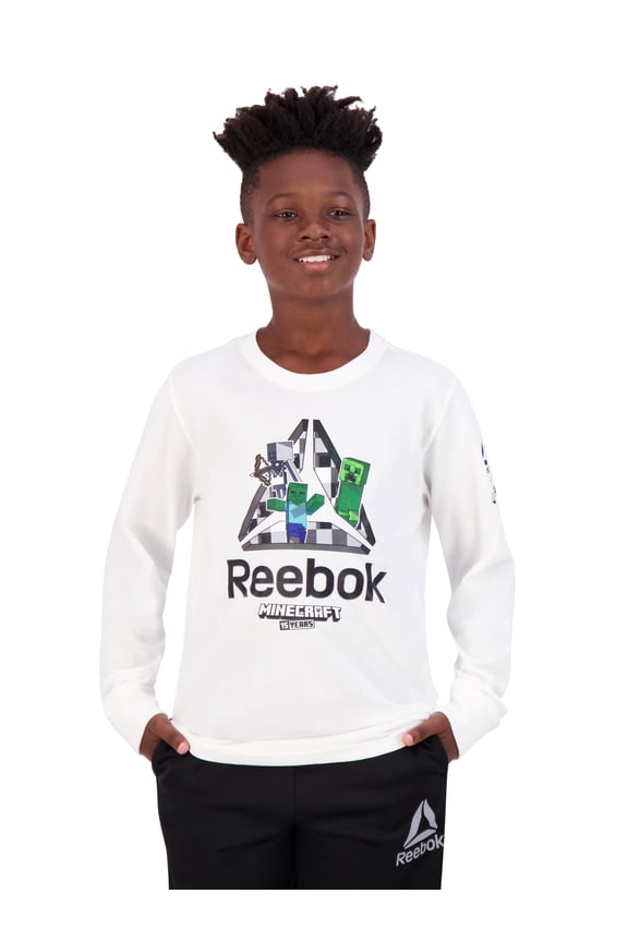 Kids Minecraft Long Sleeve Graphic Tee, Sizes 4-18