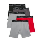 Reebok Boys Performance Featherweight Boxer Brief Underwear, 5-Pack, Sizes S-XL