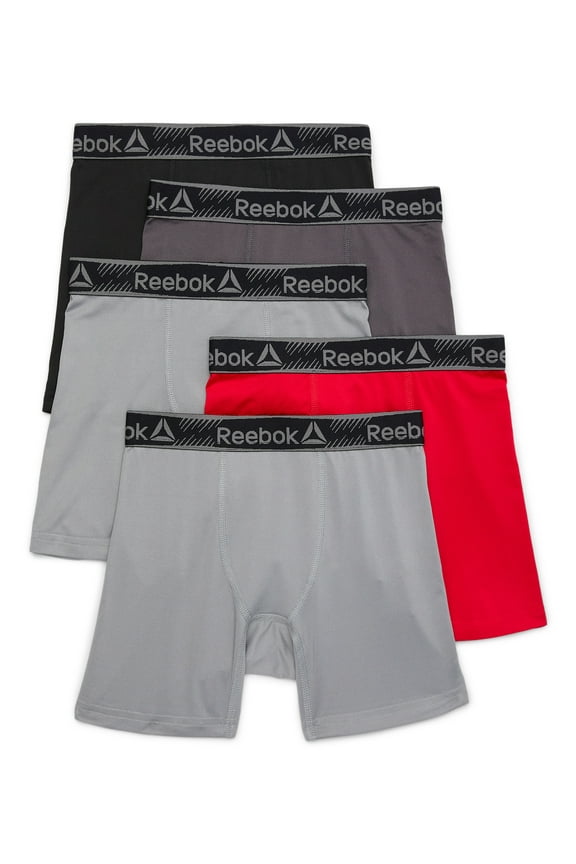 Boys Performance Featherweight Boxer Brief Underwear, 5-Pack, Sizes S-XL