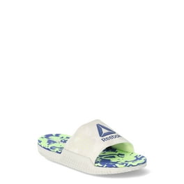 【UMBRO】 ★ Flip Flop ★ FORT SLIDE Umbro Slide Slip-On Sandal Black/Silver US Little Kid Size