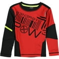 thumbnail image 1 of Reebok Boys Power Long Sleeve Graphic T-Shirt, Red, Little Kids (4-7), XXS (4), 1 of 2