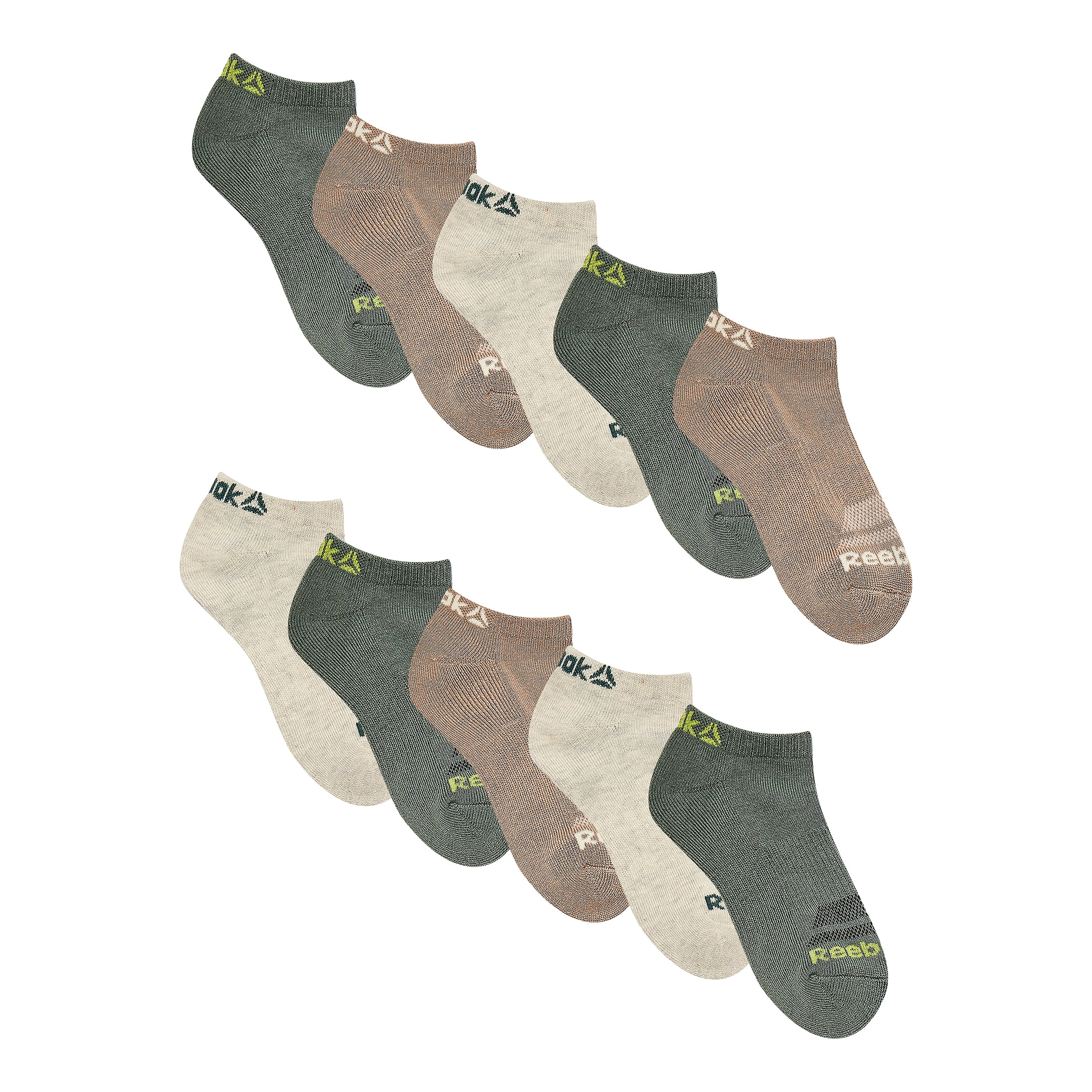 Reebok Boys Socks Pro-Series Low Cut Kids Socks,10-Pack