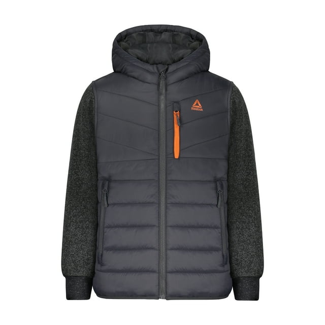 Reebok Boys Puffer Vest with Sleeves, Sizes 4-20