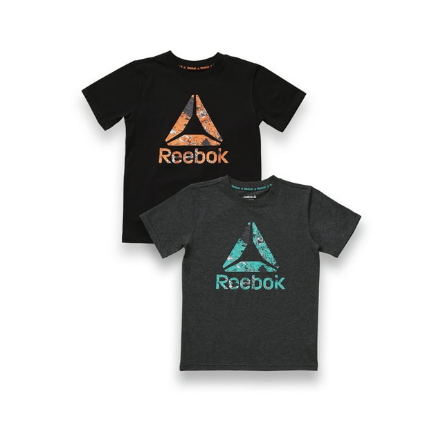 Reebok Boys Short Sleeve Graphic 2-Pack T-Shirts, Size 4-18