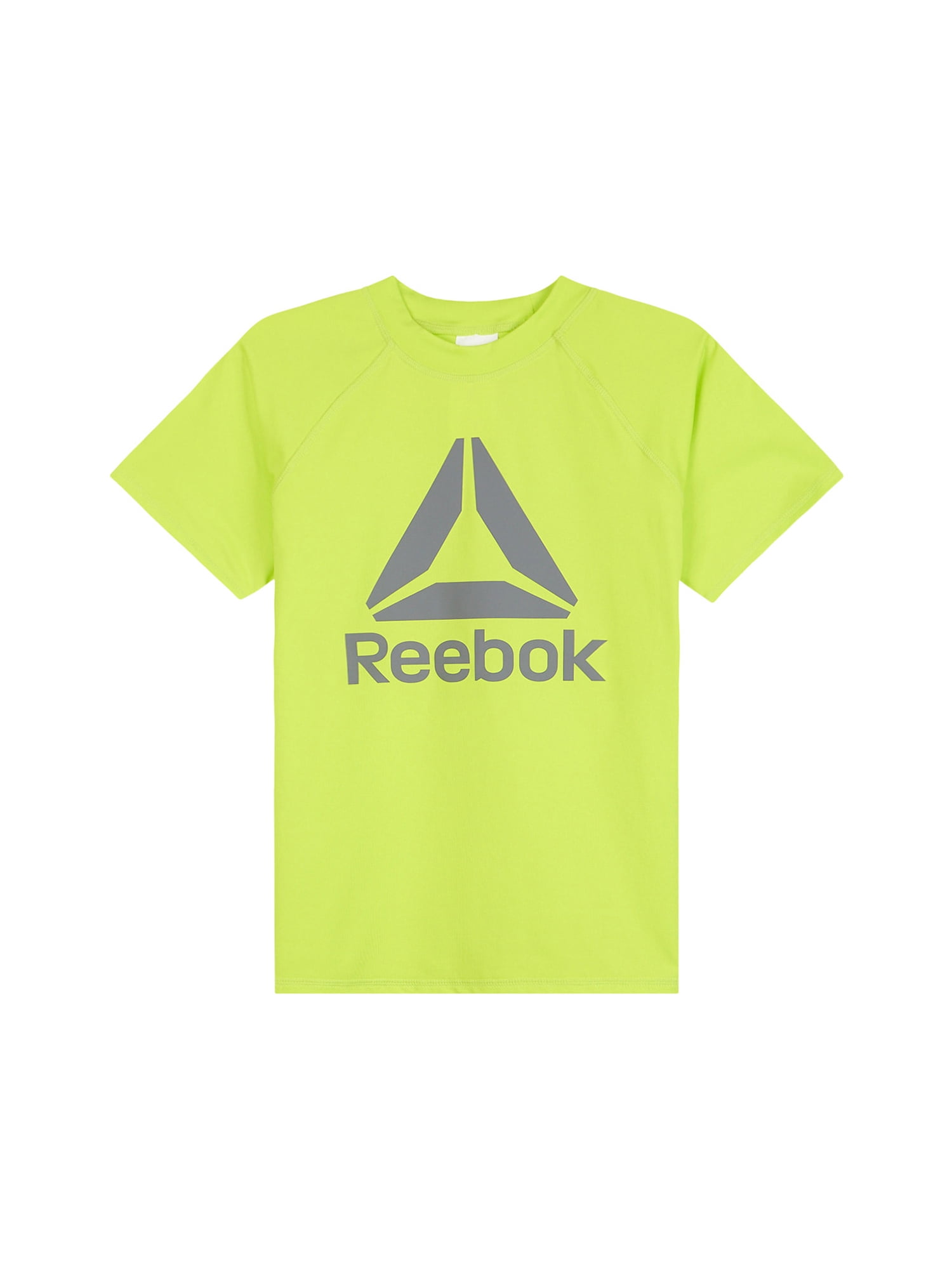 Reebok Boys Short Sleeve Rashguard with UPF 50+ Protection, Sizes 4-18