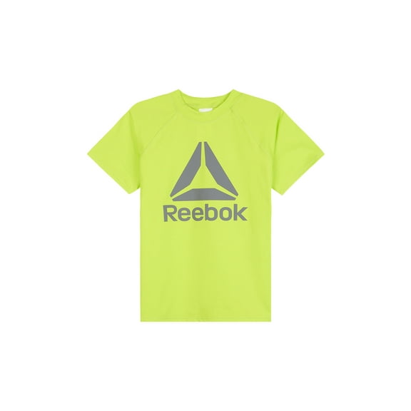 Reebok Boys Short Sleeve Rashguard with UPF 50+ Protection, Sizes 4-18