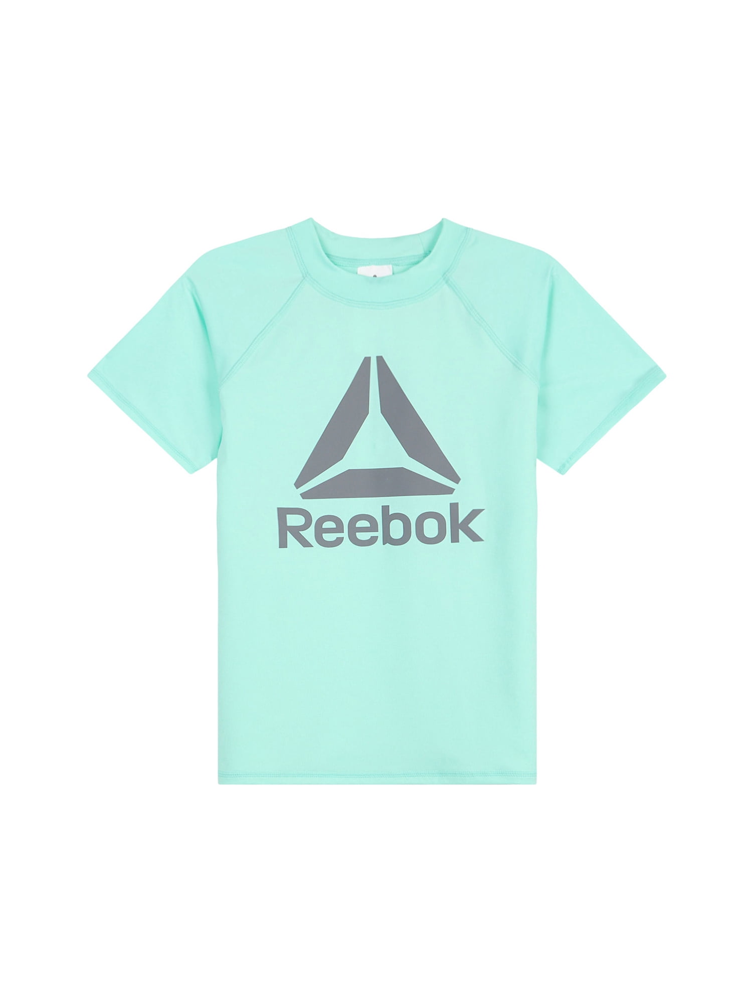 Reebok Boys Short Sleeve Rashguard with UPF 50+ Protection, Sizes 4-18