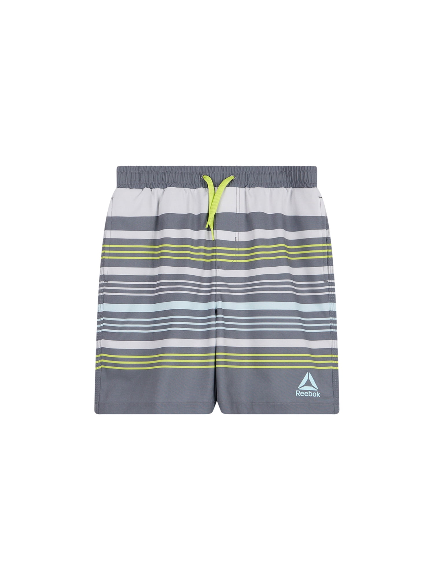 Reebok Boys Swim Trunks with Elastic Drawstring Waistband and UPF 50+ Protection, Sizes 4-18