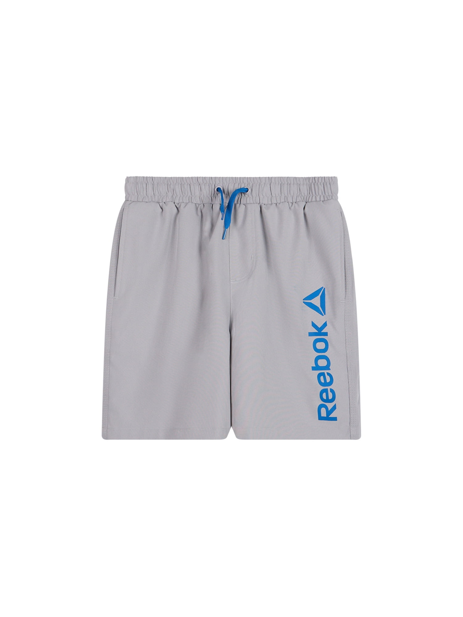Reebok Boys Swim Trunks with Elastic Drawstring Waistband and UPF 50+ Protection, Sizes 4-18
