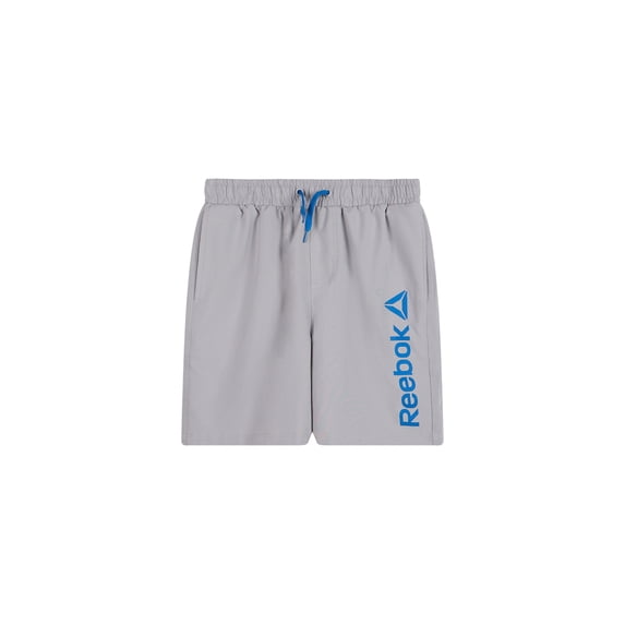 Reebok Boys Swim Trunks with Elastic Drawstring Waistband and UPF 50+ Protection, Sizes 4-18
