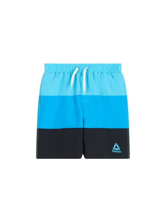 Boys Swim Trunks with Elastic Drawstring Waistband and UPF 50+ Protection, Sizes 4-18
