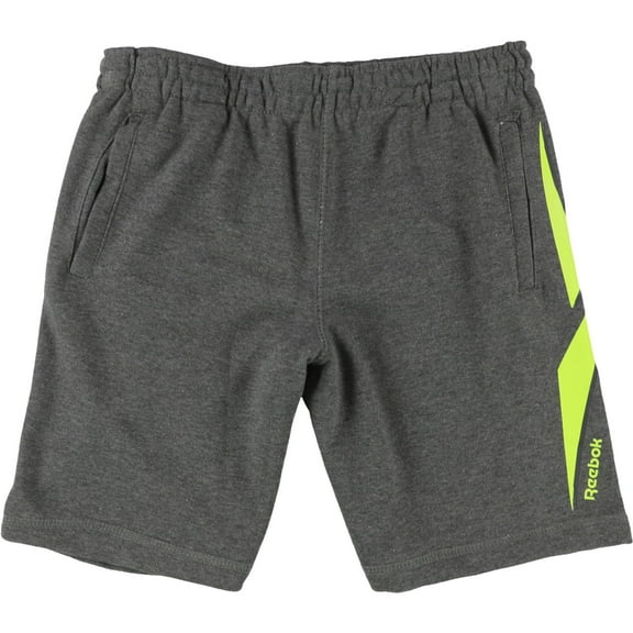 Reebok Boys Vector Athletic Workout Shorts, Grey, Big Kids (8-20), S