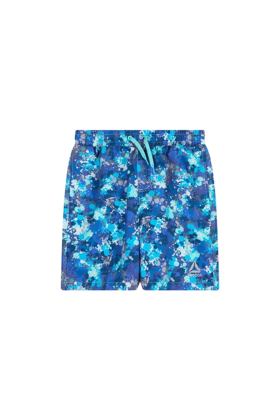 Boys Volley Swim Trunks with Elastic Drawstring Waistband and UPF 50+ Protection, Sizes 4-18