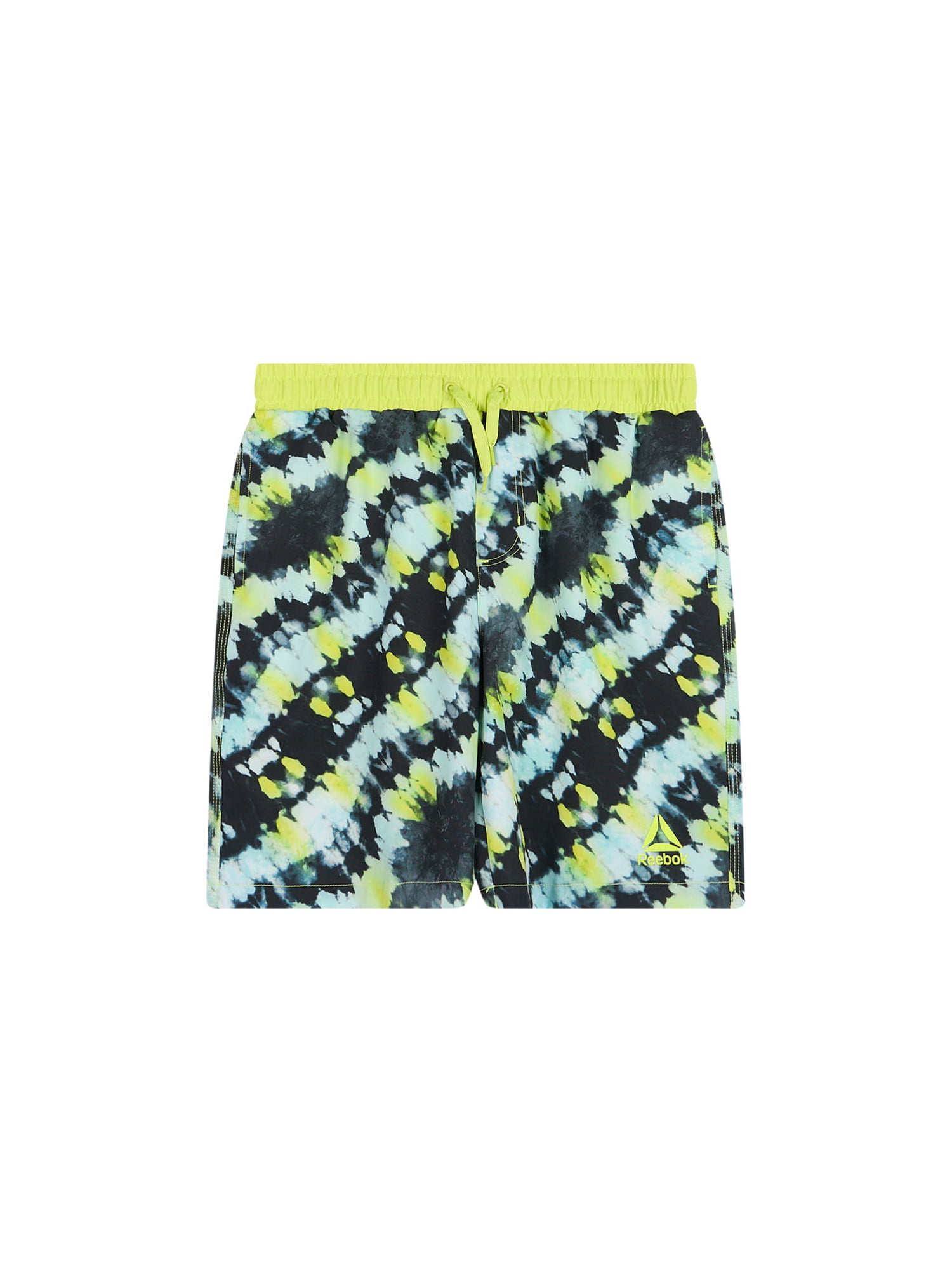 Reebok Boys Volley Swim Trunks with Elastic Drawstring Waistband and UPF 50+ Protection, Sizes 4-18