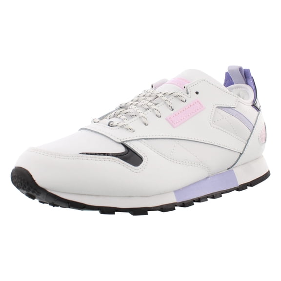 Reebok Cl Leather Reedux Girls Shoes Size 6, Color: White/Wild Lilac/Pixel Pink