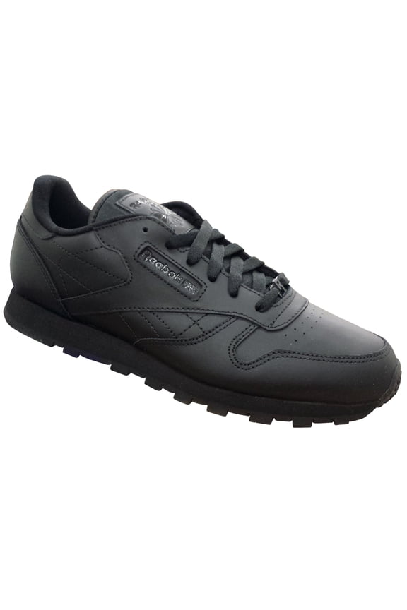 Classic Leather Big Kids' Shoes Black 50148