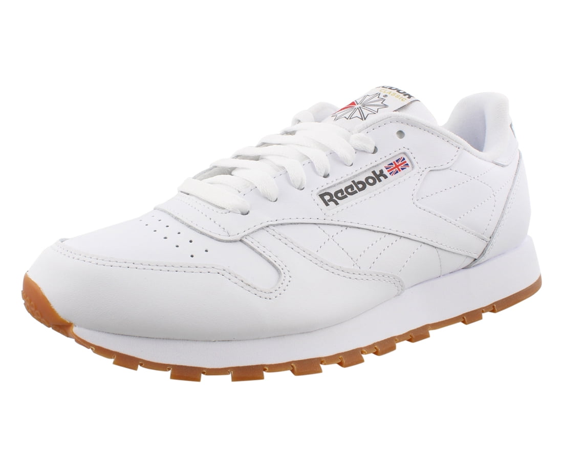Reebok Classic Leather Mens Shoes Size 5.5, Color: White/Gum 