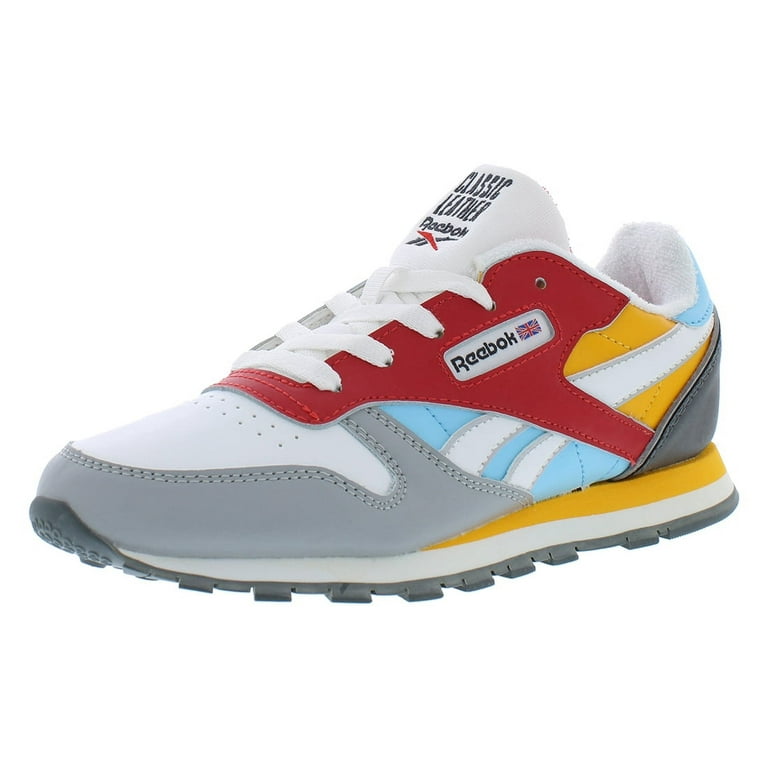 Reebok Classic Leather PS Unisex Shoes Size 12 Color Vector Red Digital Blue Gold Walmart