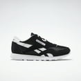 thumbnail image 1 of Reebok Mens Classic Nylon Sneaker, Black/White, 5 Big Kid US, 1 of 10