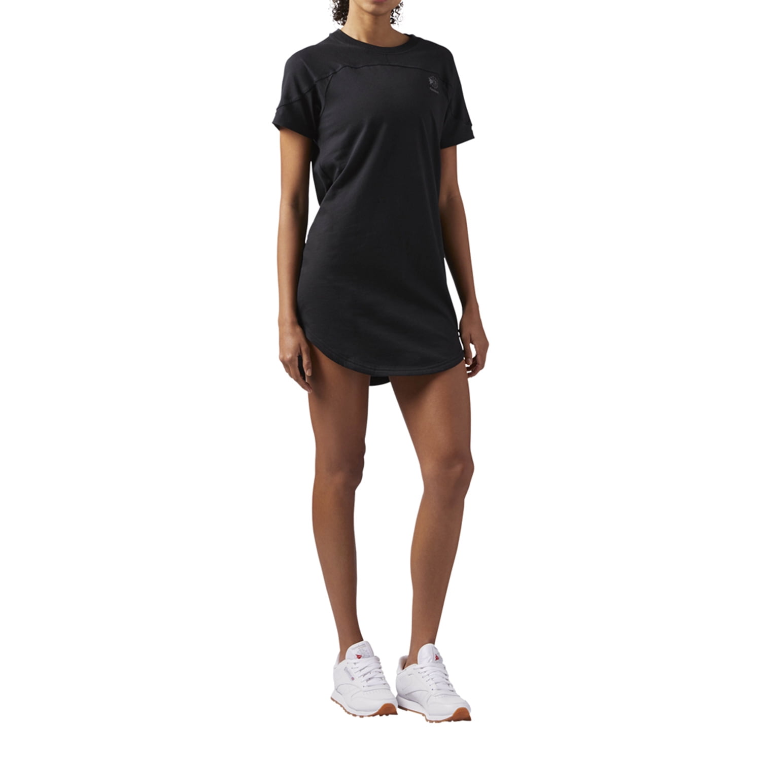 Reebok Classic Sporstwear Open Back Women's T-Shirt Dress Black cf9494 -  Walmart.com