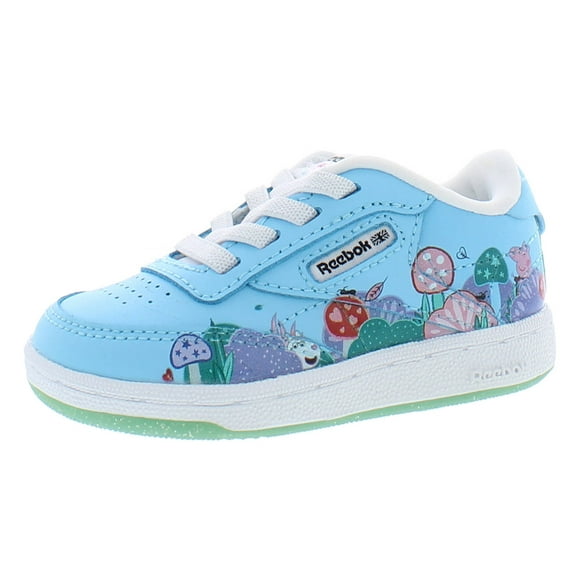Reebok Club C Baby Girls Shoes Size 4, Color: Digital Blue/Black/White