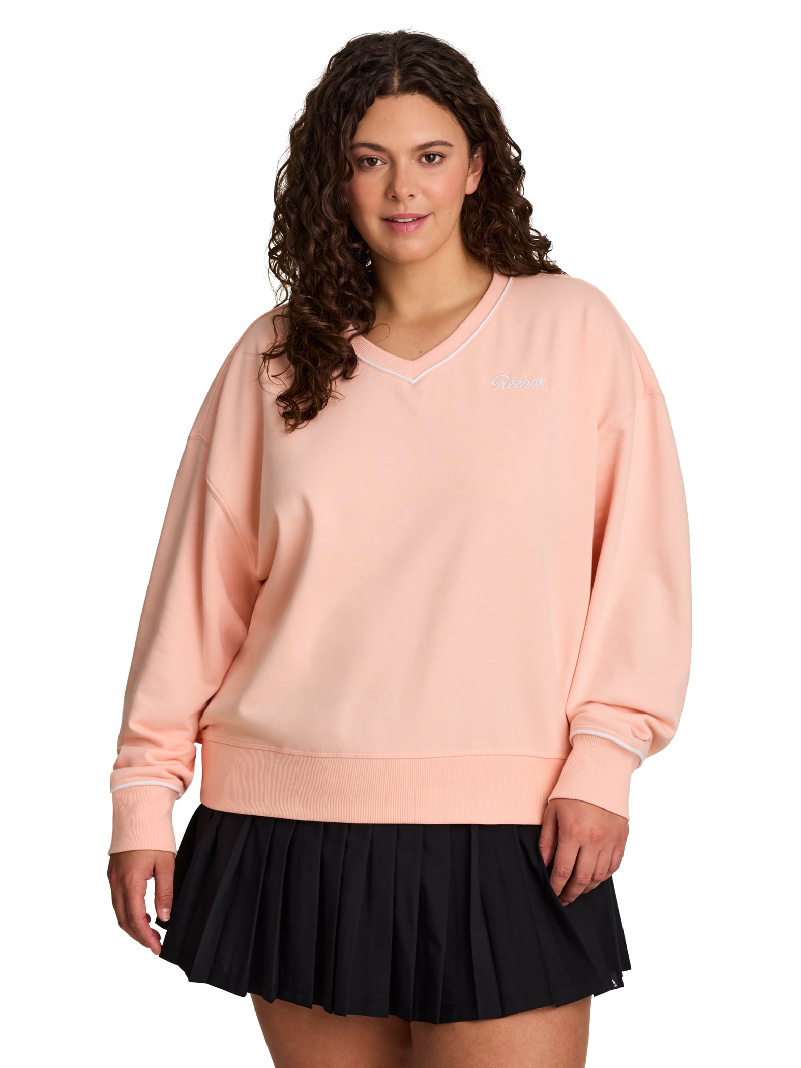 Reebok Courtside Oversize Meet & Greet Crew, Sizes XS-4X